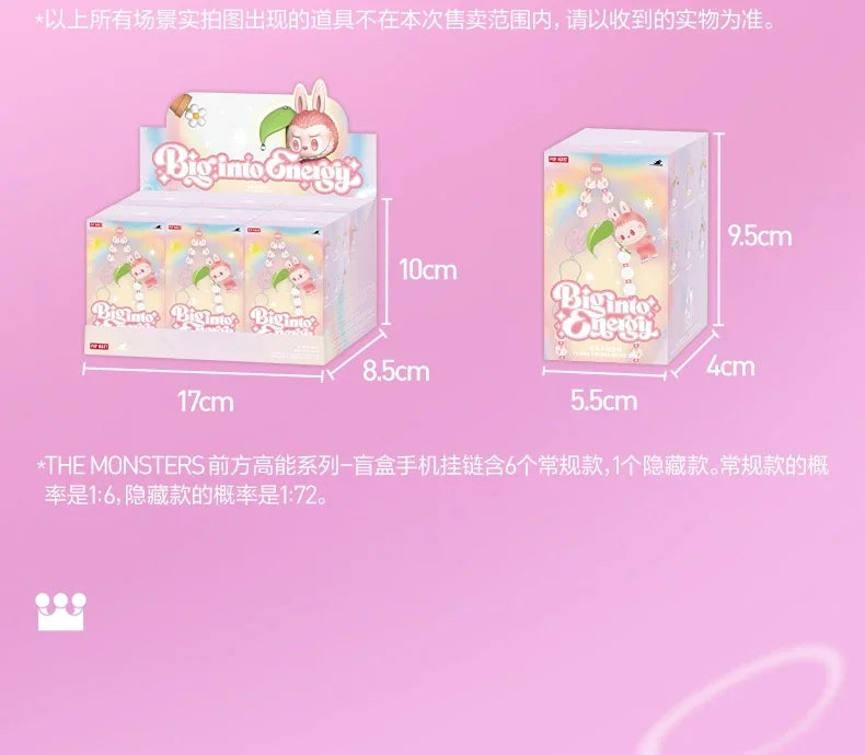 New Genuine Labubu The Monsters Phone Chain Blind Box