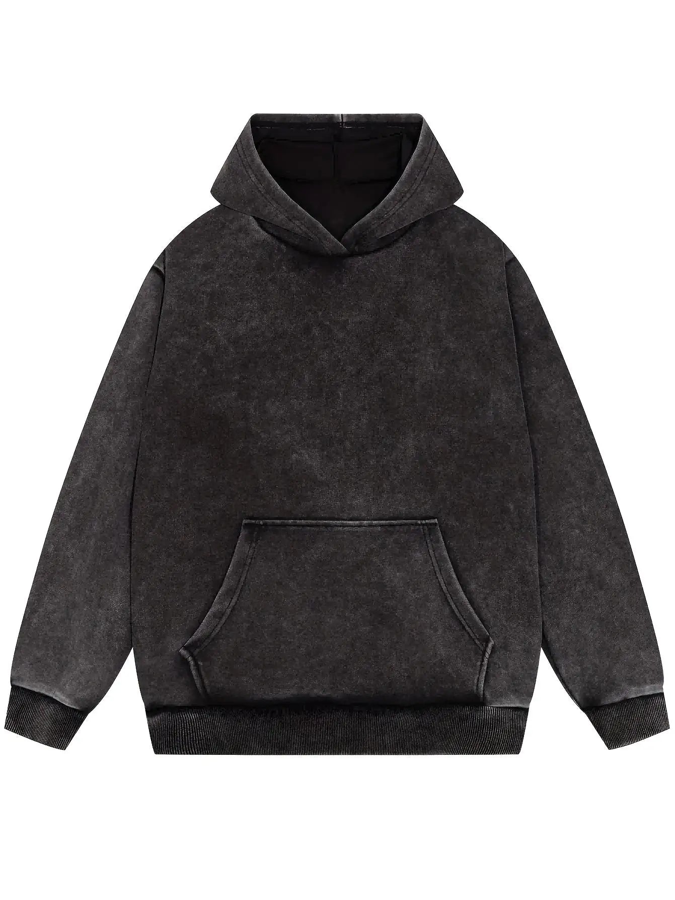 Stylish Sweatshirt Harajuku for women, made from 100% cotton, featuring a loose fit and solid pattern.